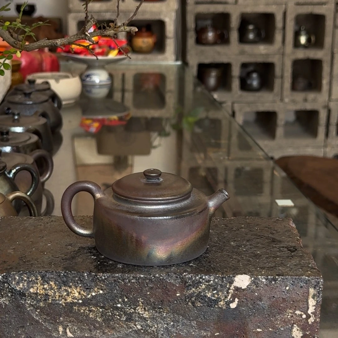 建水紫陶紫泥柴烧茶具