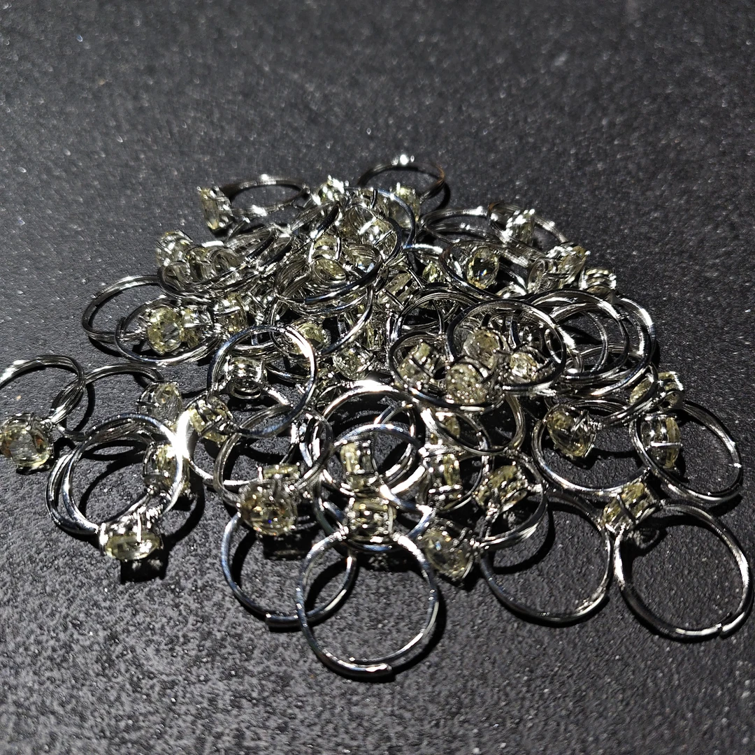 【黑胖珠宝】H0975天然水晶黄水晶戒指多样性发其一