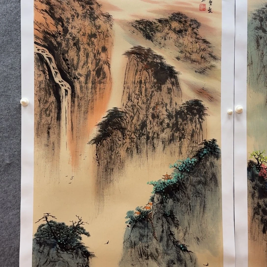 国画刘儒樵138xx68山水