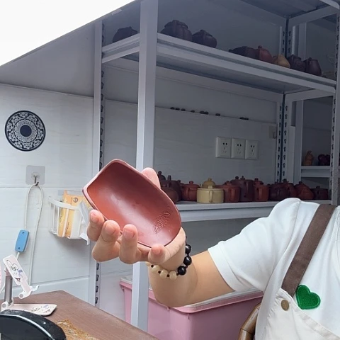 紫砂茶案知足常乐茶则