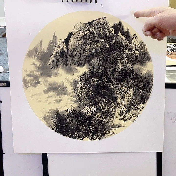 国画张圣敏先生纯手绘作品