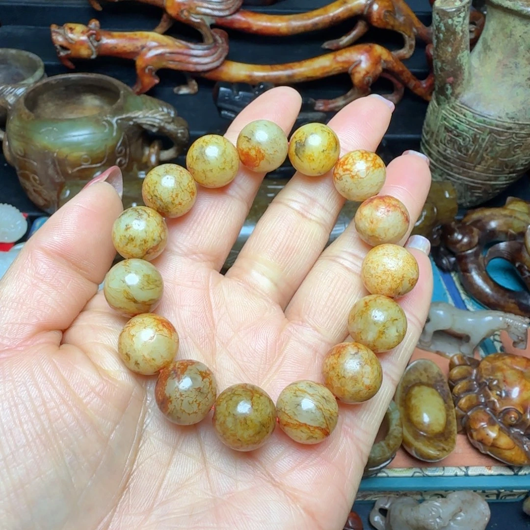 和田玉手串未镶嵌