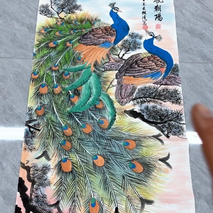 国画陈现法金风潮阳