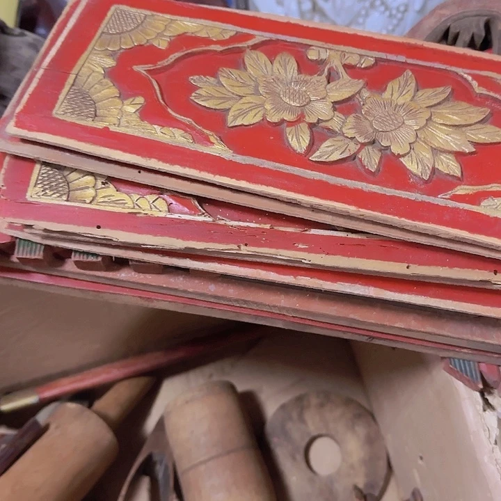 香榧木s***少摆件30