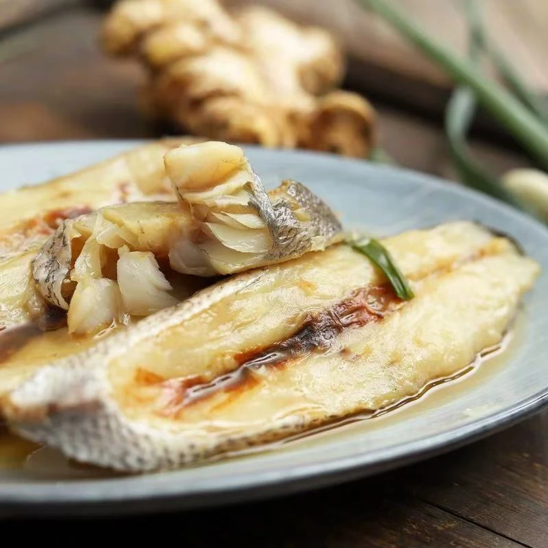 舟山米鱼块鮸鱼粒淡晒鱼干无盐海鲜干货