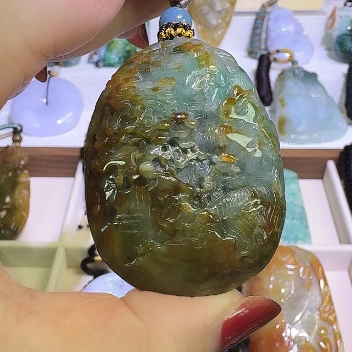 颈饰未镶嵌翡翠A货
