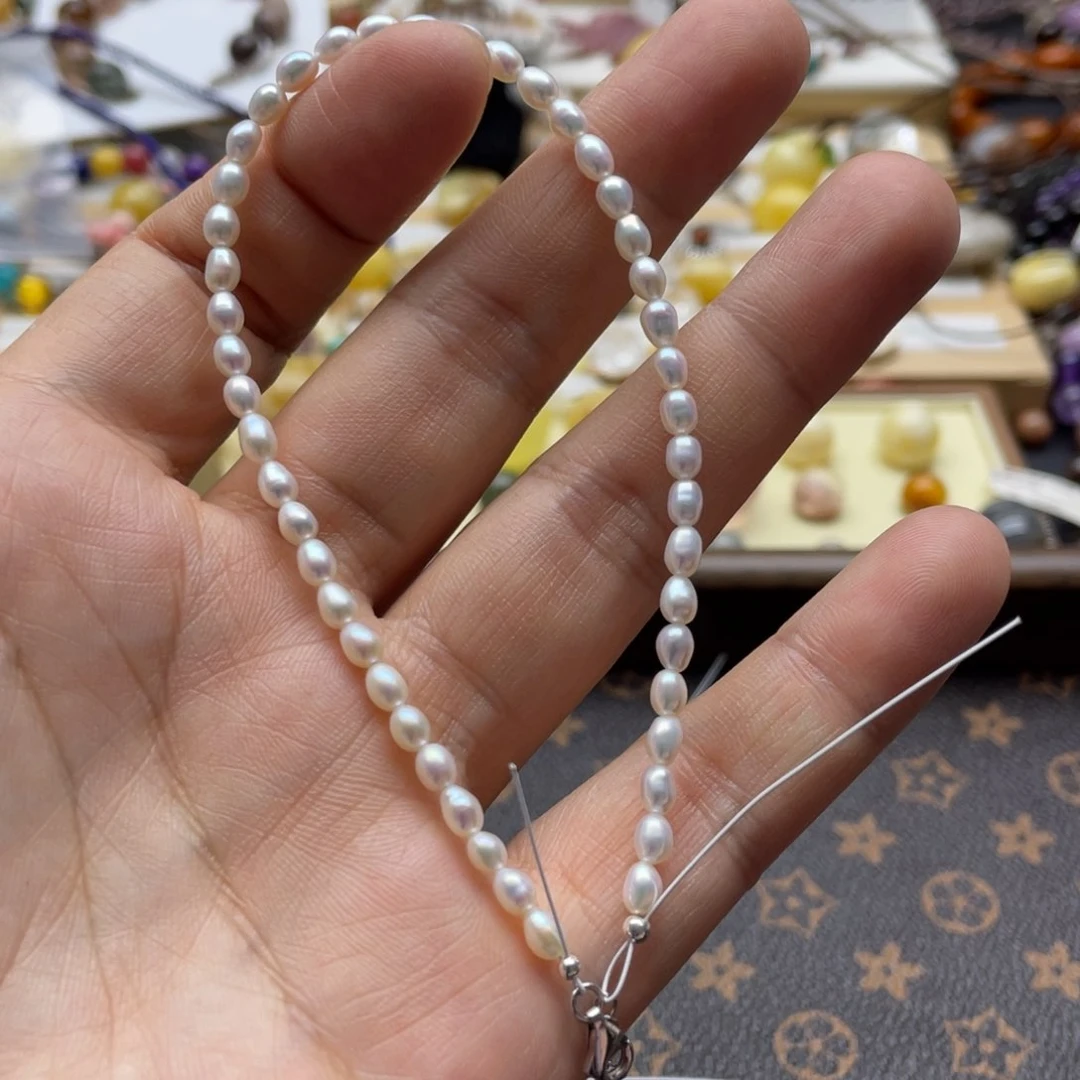 淡水珍珠手串银S925镶嵌?****i