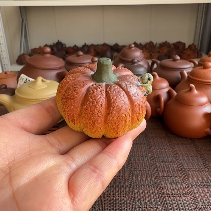 紫砂茶壶南瓜茶宠