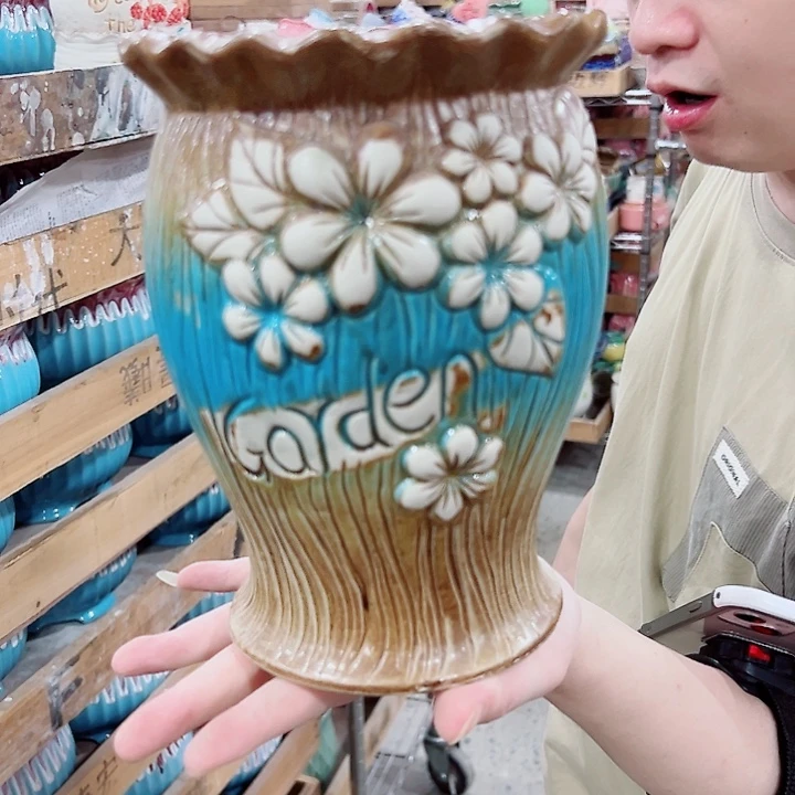 有孔，满10元发货多肉陶瓷花盆
