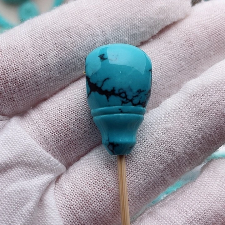 未镶嵌绿松石珠宝奇石14.7/25/13.8mm