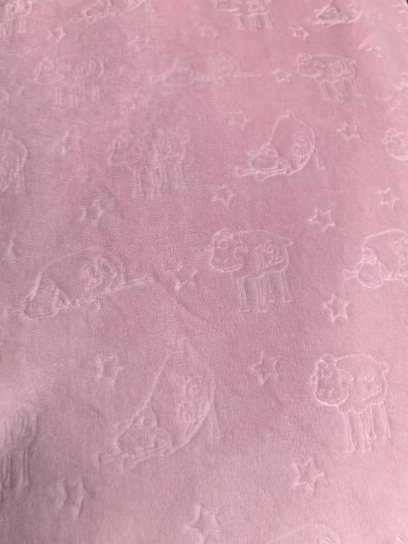 200cm*150cm粉色小羊被子 加绒加厚双面绒被被冬被