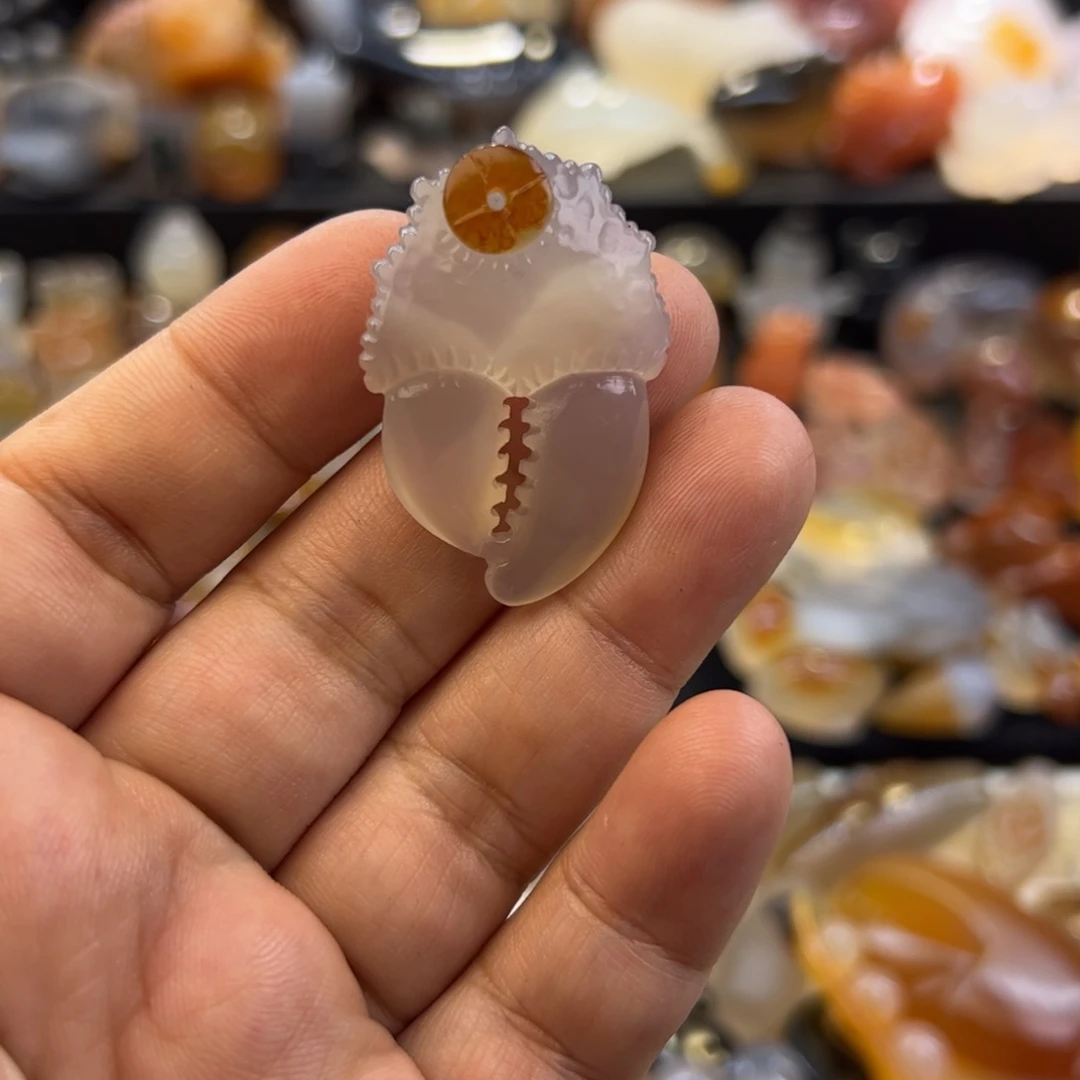 未镶嵌挂件定制玛瑙蟹钳