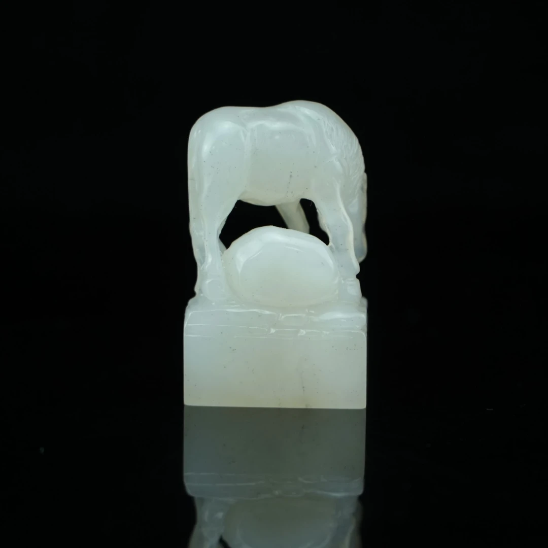 寿山石 荔枝冻丨 照夜狮子 印章 /盛和 SHK2002 32.895g