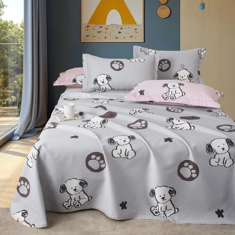 特厚正品棉小竹帕恰狗灰布料一对