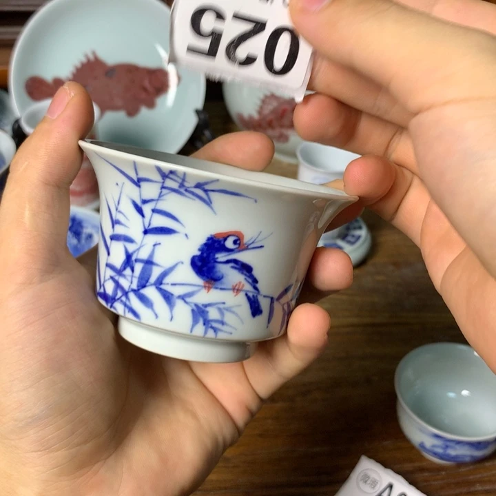 景德镇陶瓷青花主人杯