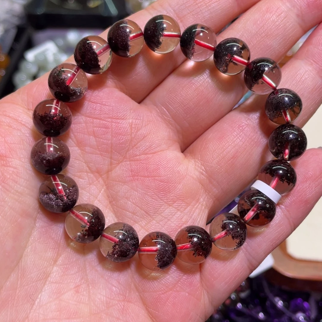 水晶手链未镶嵌10mm红幽灵