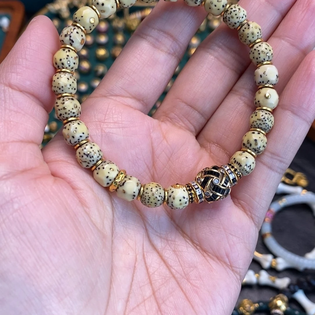 合成立方氧化锆手链足金镶嵌