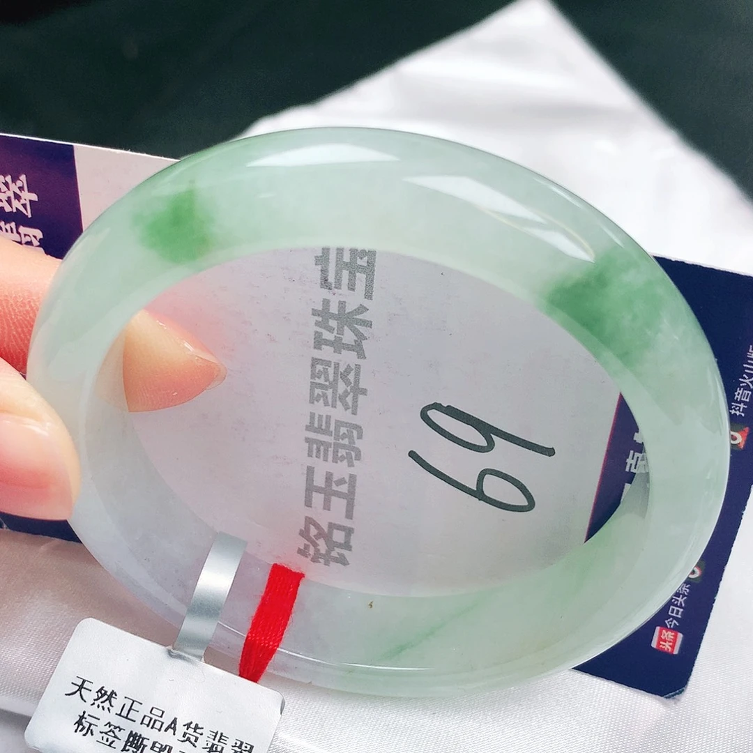 翡翠未镶嵌手镯缅甸天然a货翡翠手镯