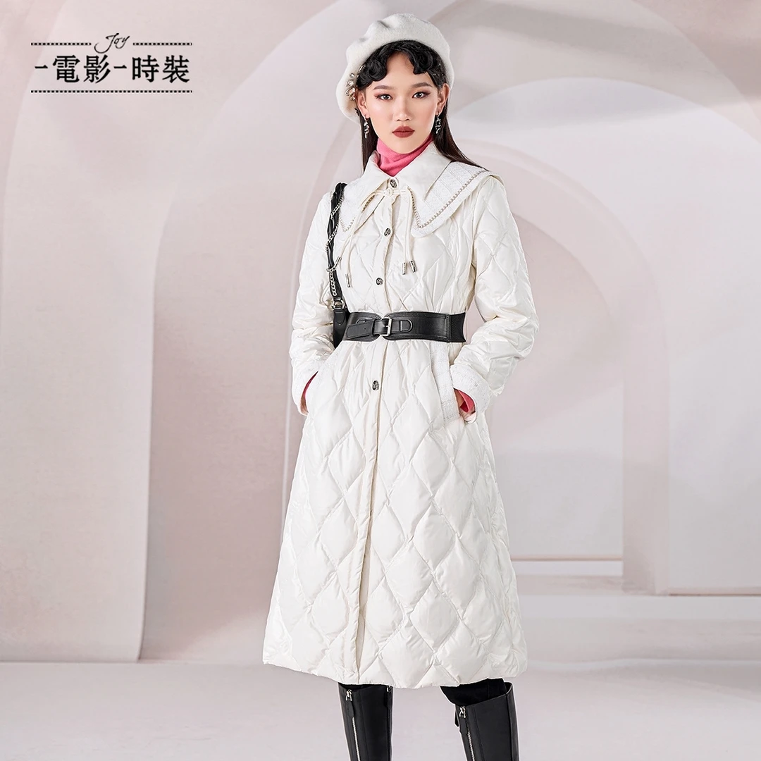 【九月专属】一电影一时装拼接小香羽绒服FEDI141648