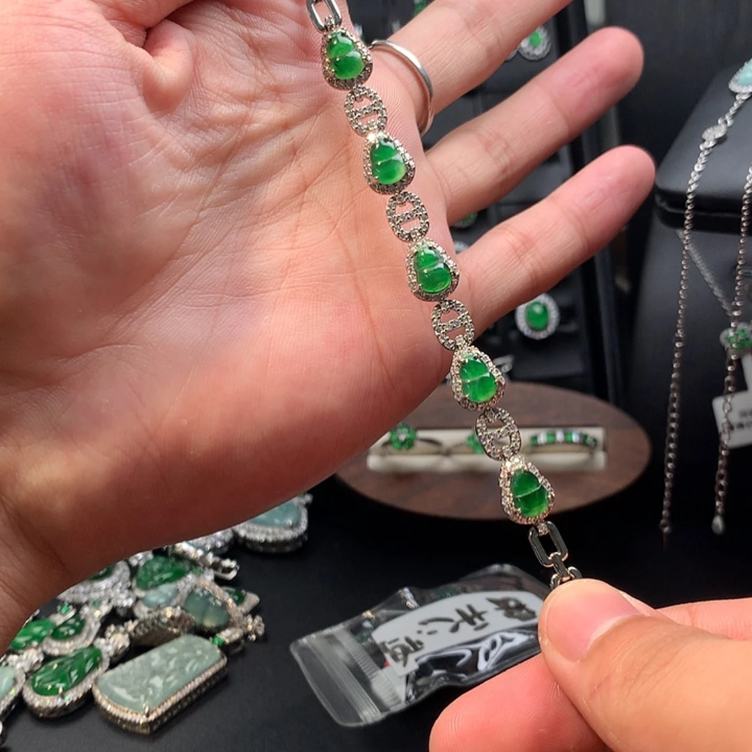 翡翠未镶嵌手链手链