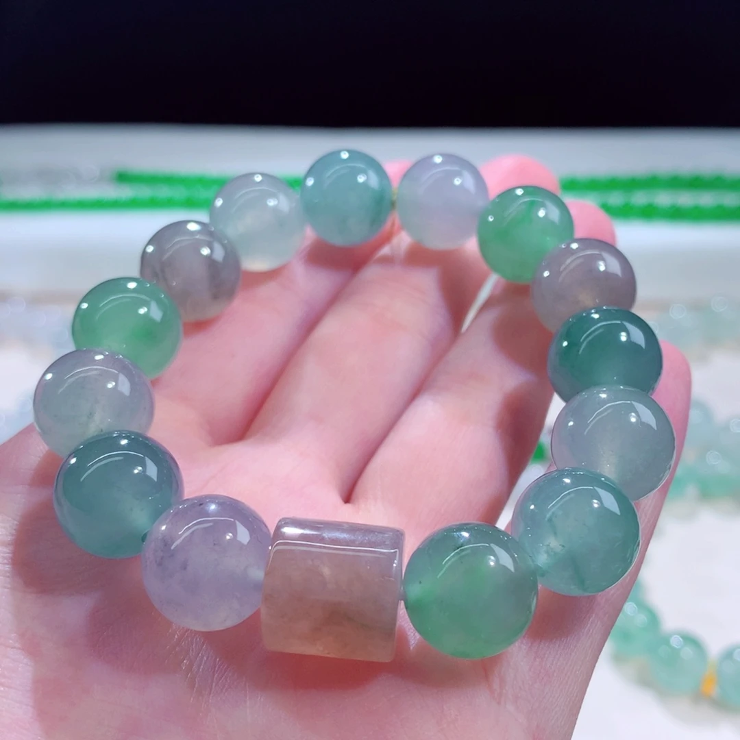 手链翡翠未镶嵌天然缅甸a货翡翠