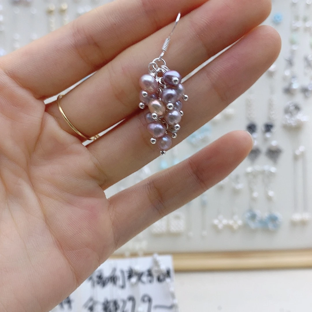 颈饰银S925镶嵌淡水珍珠