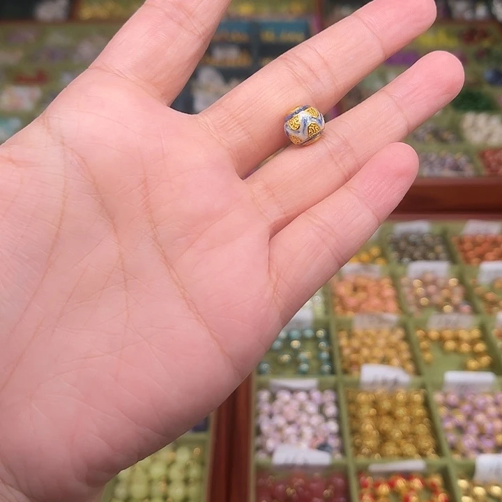 珐琅非遗传承纯手工制作圆珠扣