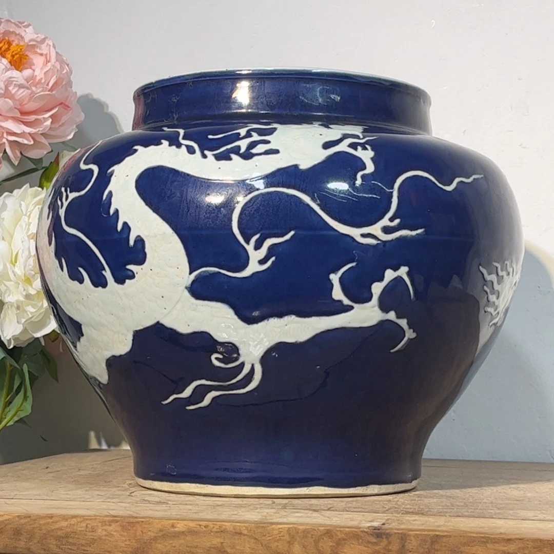 8***6摆件陶青花瓷器摆件现代工艺品
