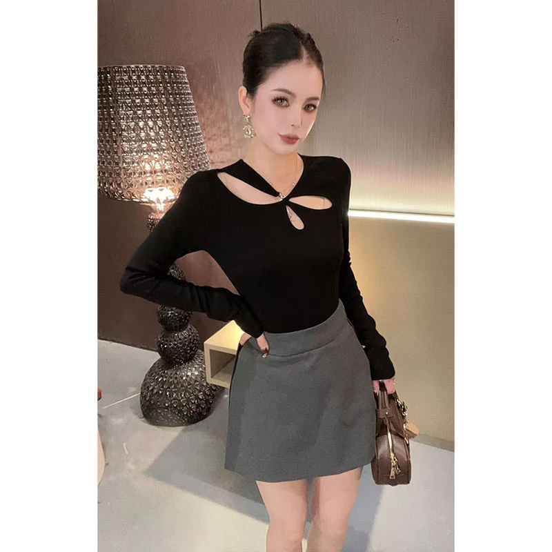 （裤裙）百搭光板半身裤裙Q30969