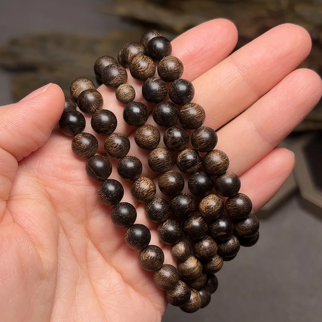 沉香手串越南芽庄白棋楠限量款0.8×108