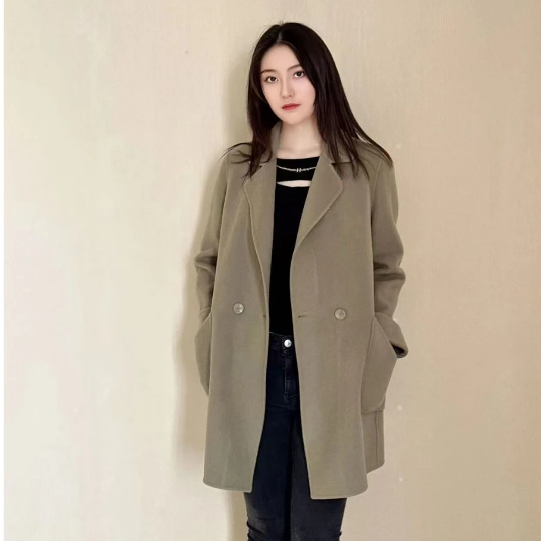 TY5412505回味依衣新款双面羊毛大衣气质优雅高端女装