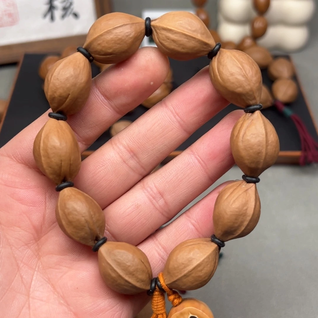 橄榄核手串/手链冰**月原生态1726头货