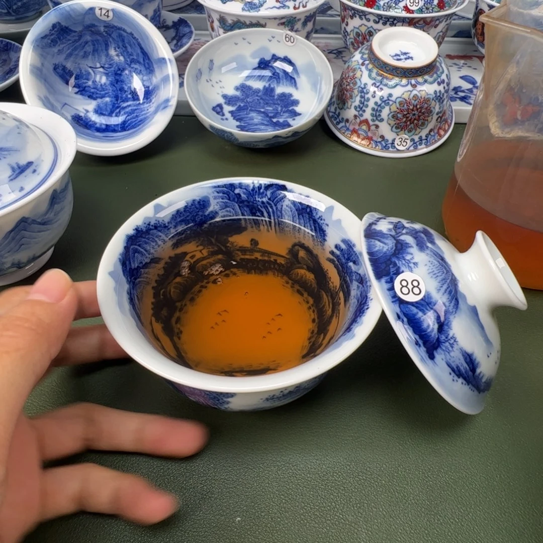 景德镇纯手工纯手绘茶具木木88