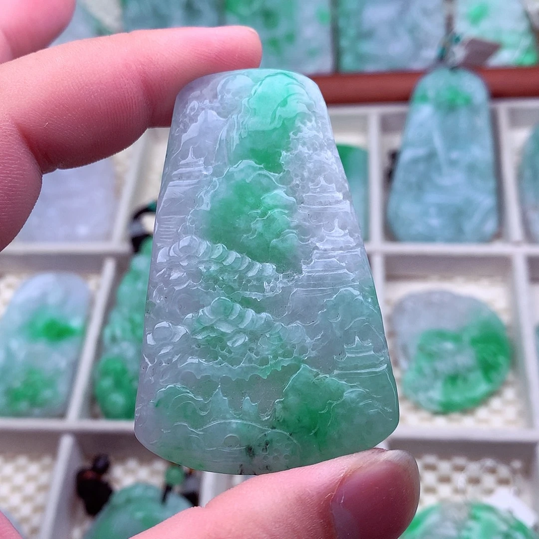 翡翠未镶嵌吊坠(不含链)