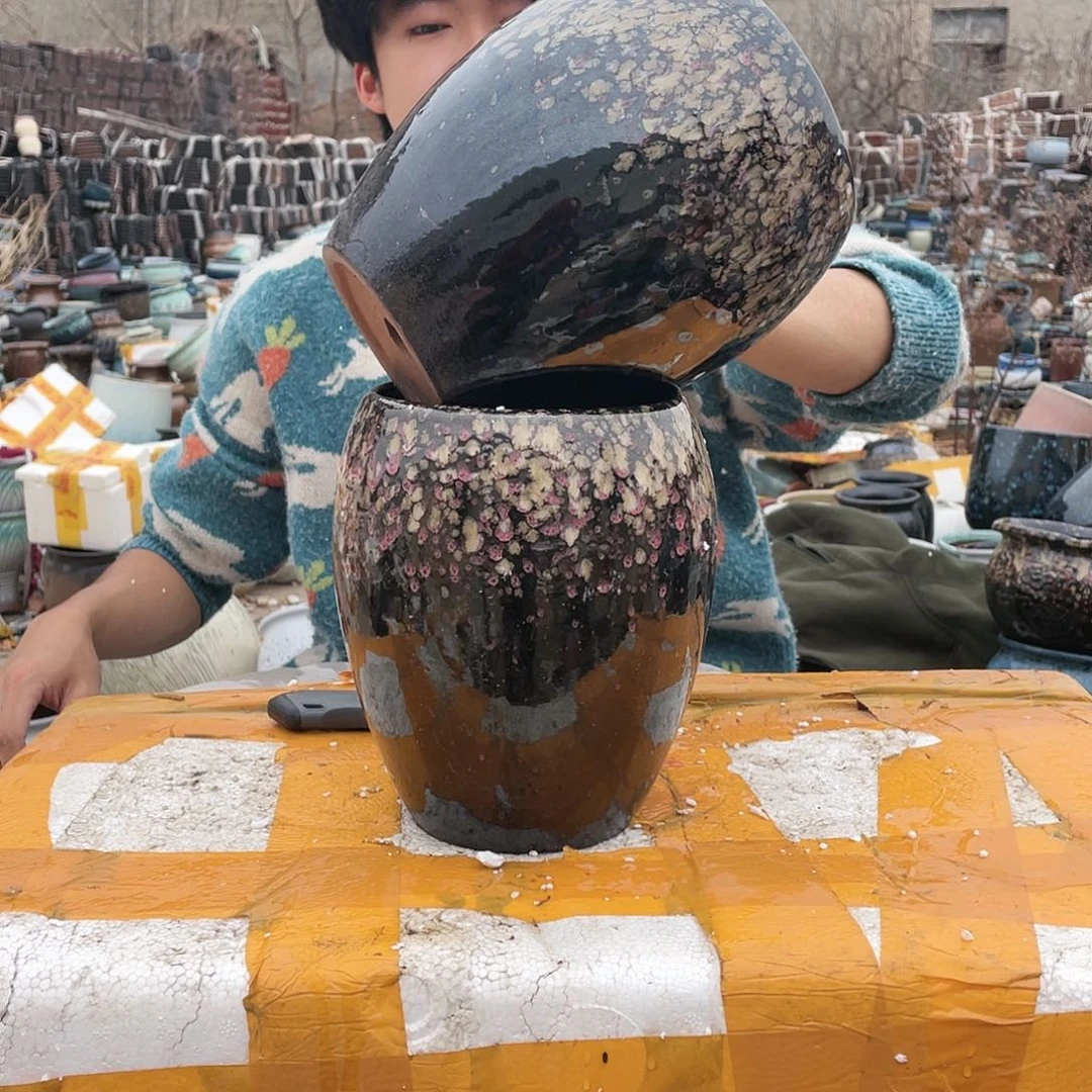 红陶宜兴紫砂花盆