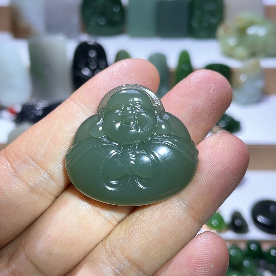 和田玉未镶嵌挂件细料佛公