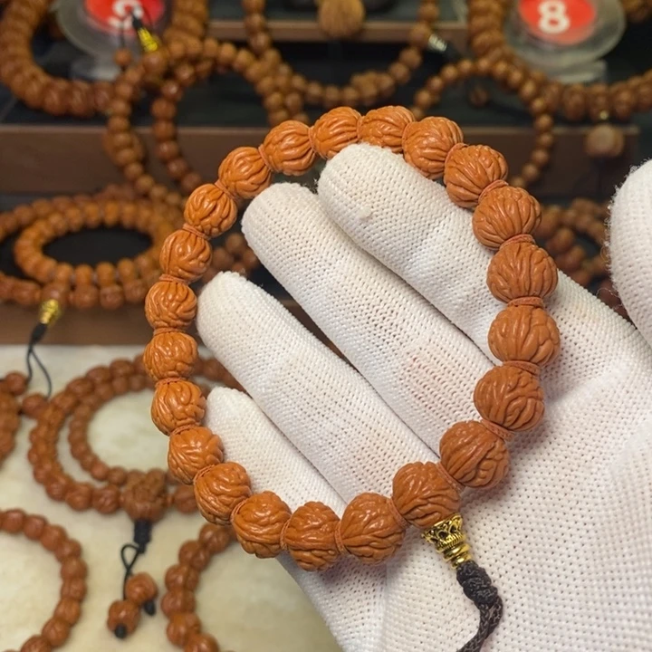 桃核手串秦岭龙纹桃核