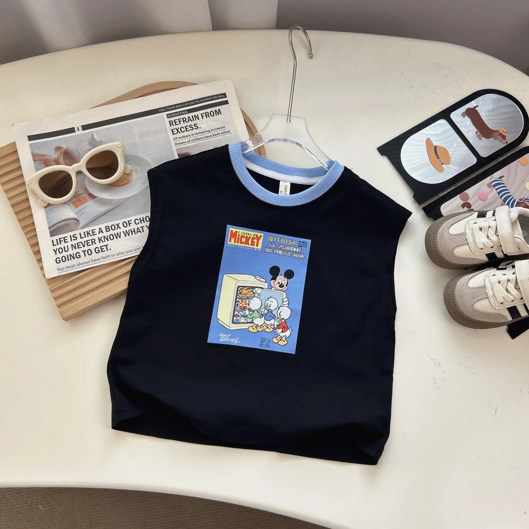 2025夏季新款男童夏季米奇背心短袖BMX251577