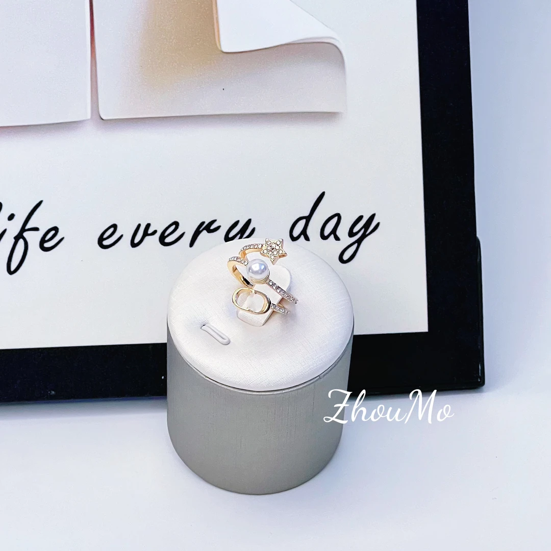 铜合金戒指 【MOMO】字母三圈戒指     B-161