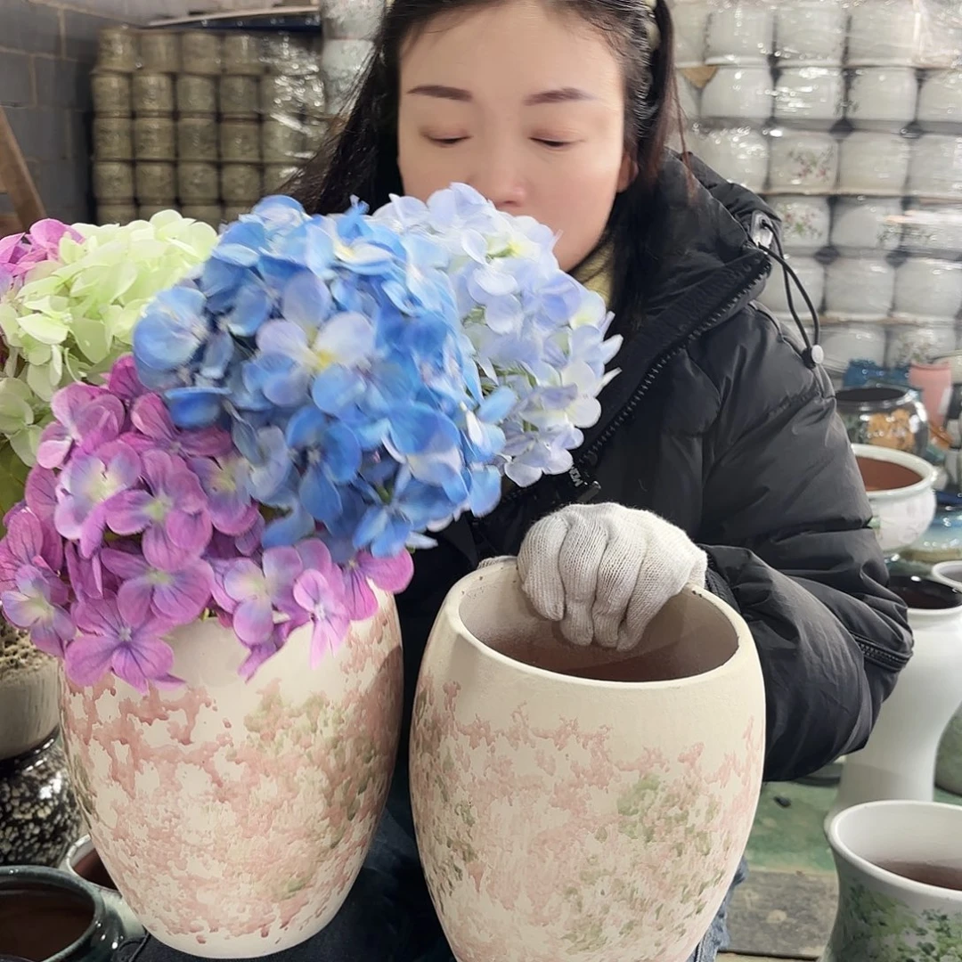 正品两个高21/15红陶