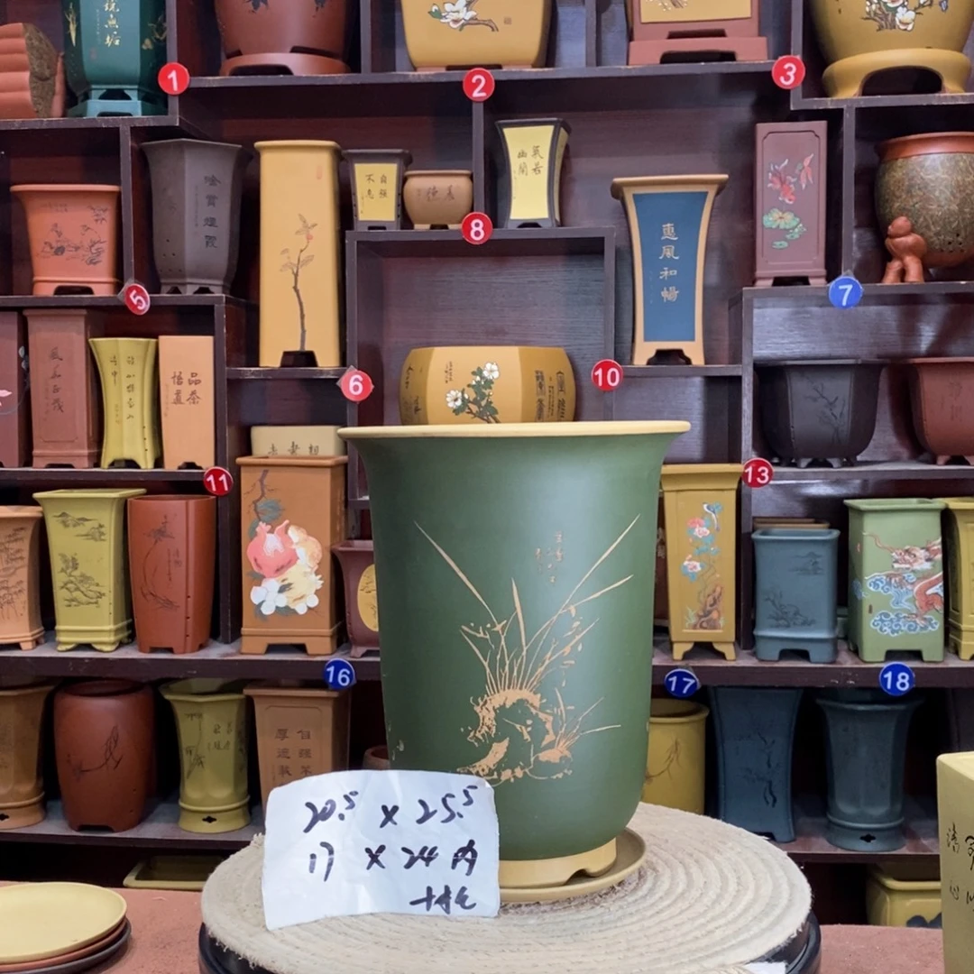 紫砂艺术紫砂花盆