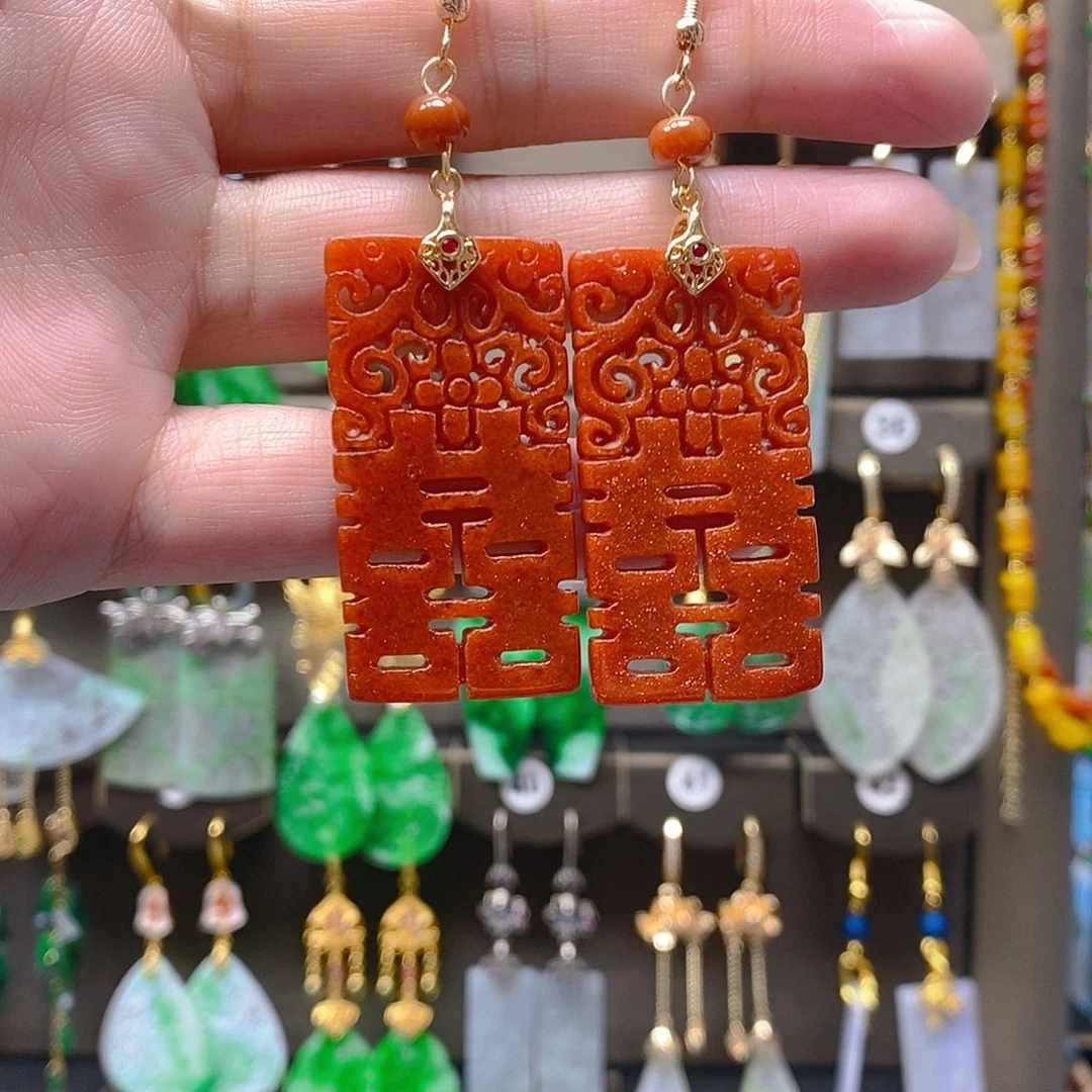 未镶嵌翡翠耳饰翡翠