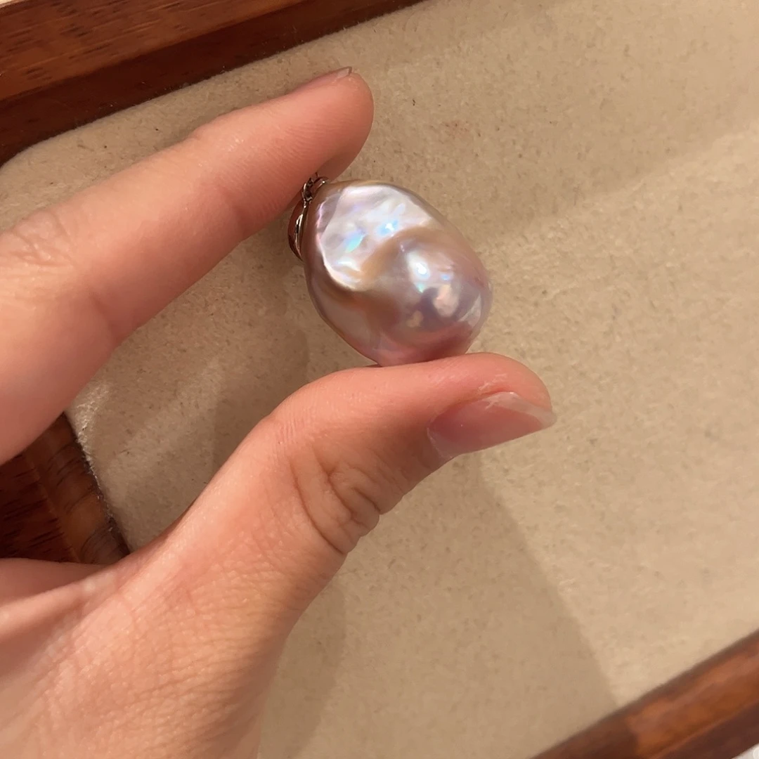 合金淡水珍珠耳饰