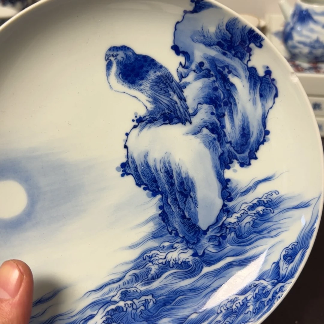 瓷片景德镇瓷器手工手绘微瑕