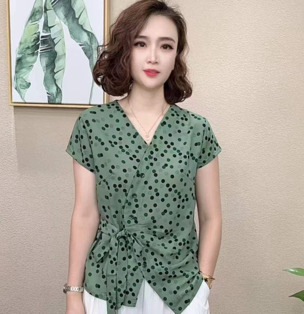 2025洋气百搭气质夏季女减龄显瘦短袖新款时尚T恤上衣#80302