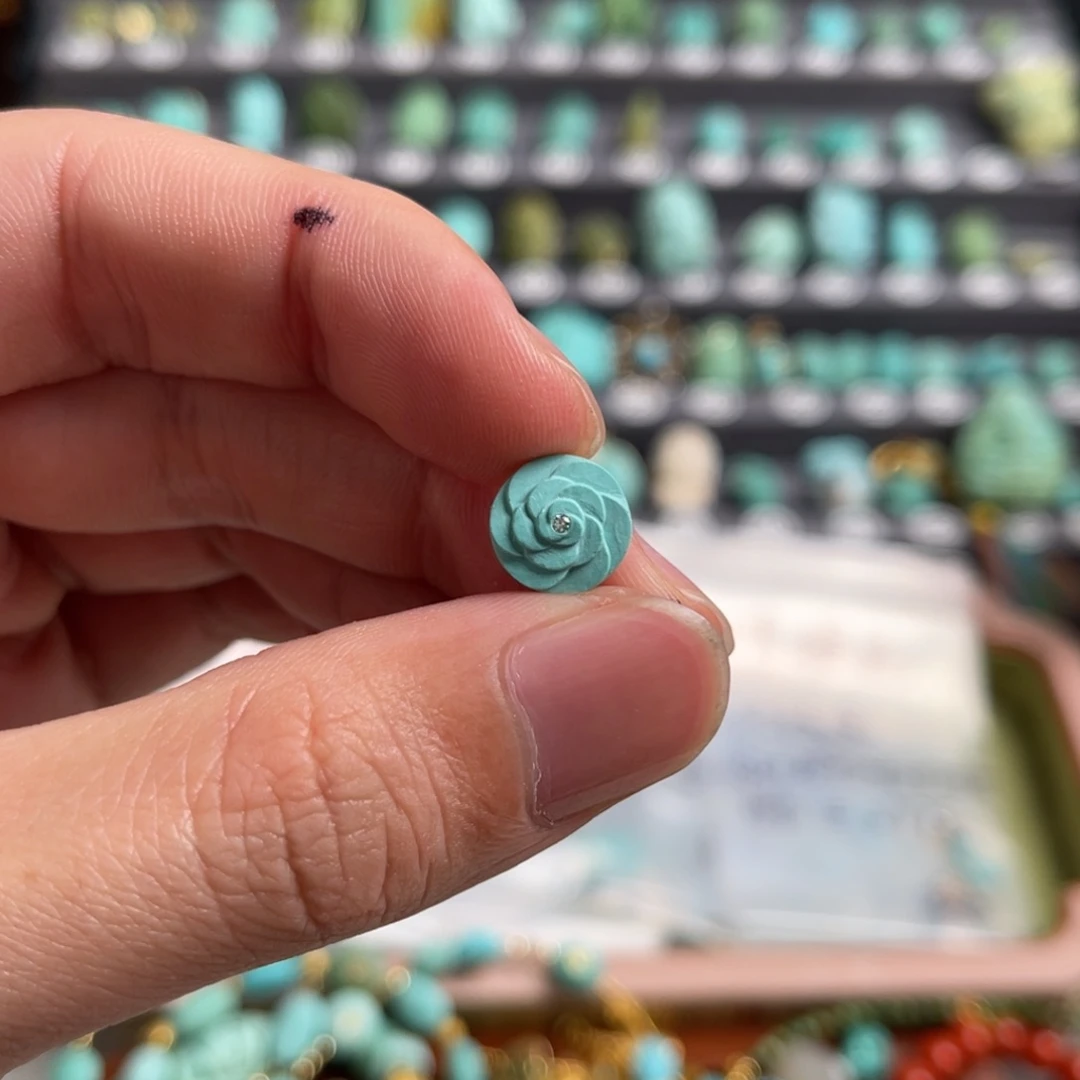 绿松石珠宝奇石未镶嵌