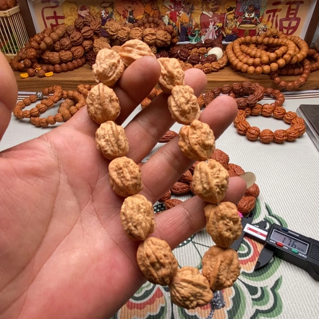 文玩核桃手串金蟾1.7
