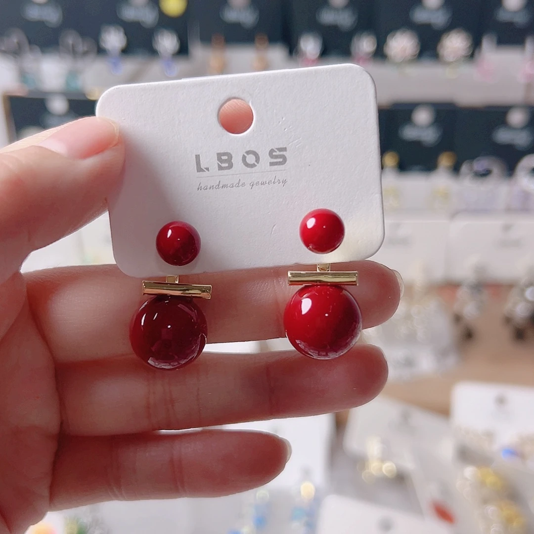 锆石纯铜合金耳环的