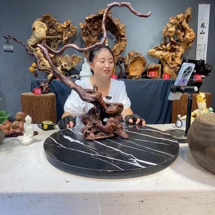 自***魂木草木堂根艺摆件404