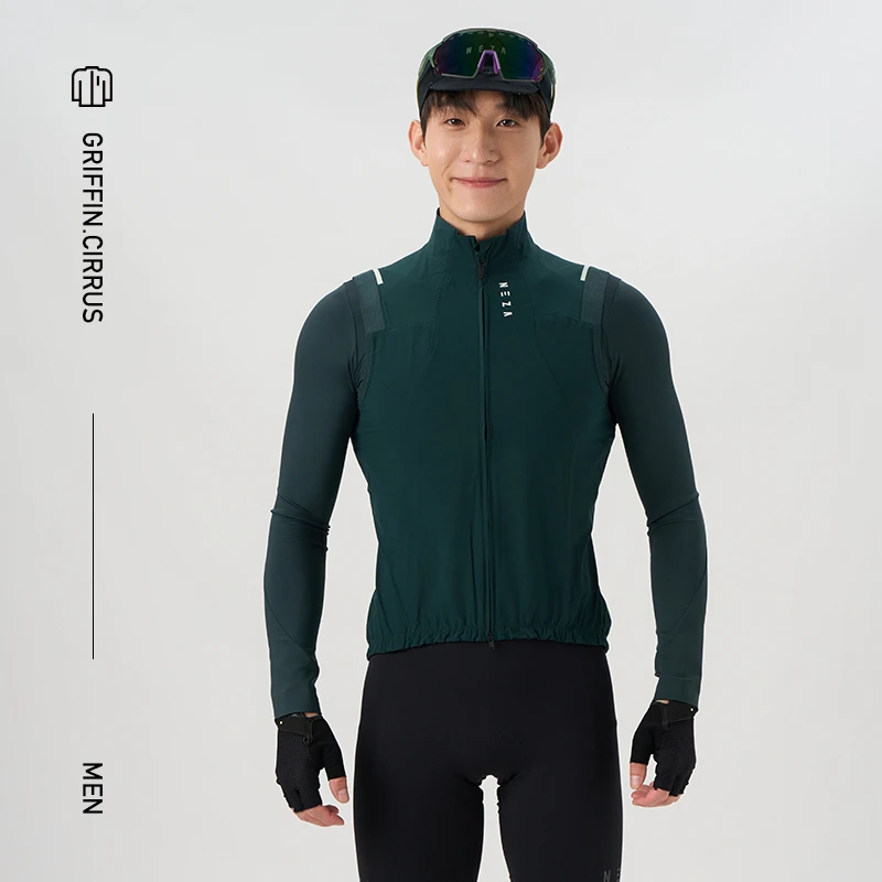 NEZA「廉.施萝」防风透气骑行马甲男款显瘦秋季 公路自行车